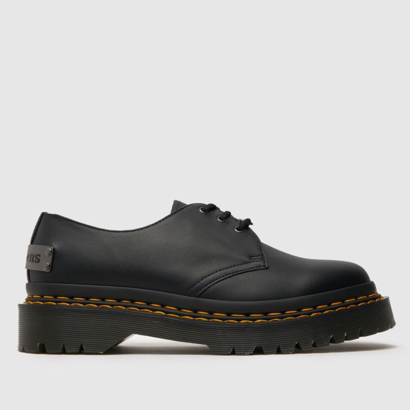 Dr.Martens NZ Black Dr Martens 1461 Bex Double Stitch Shoes