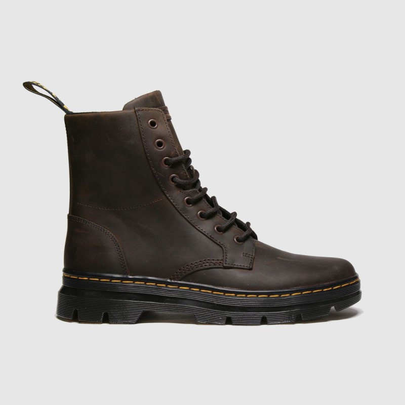 Brown Dr Martens Combs Leather Boots Dr.Martens NZ