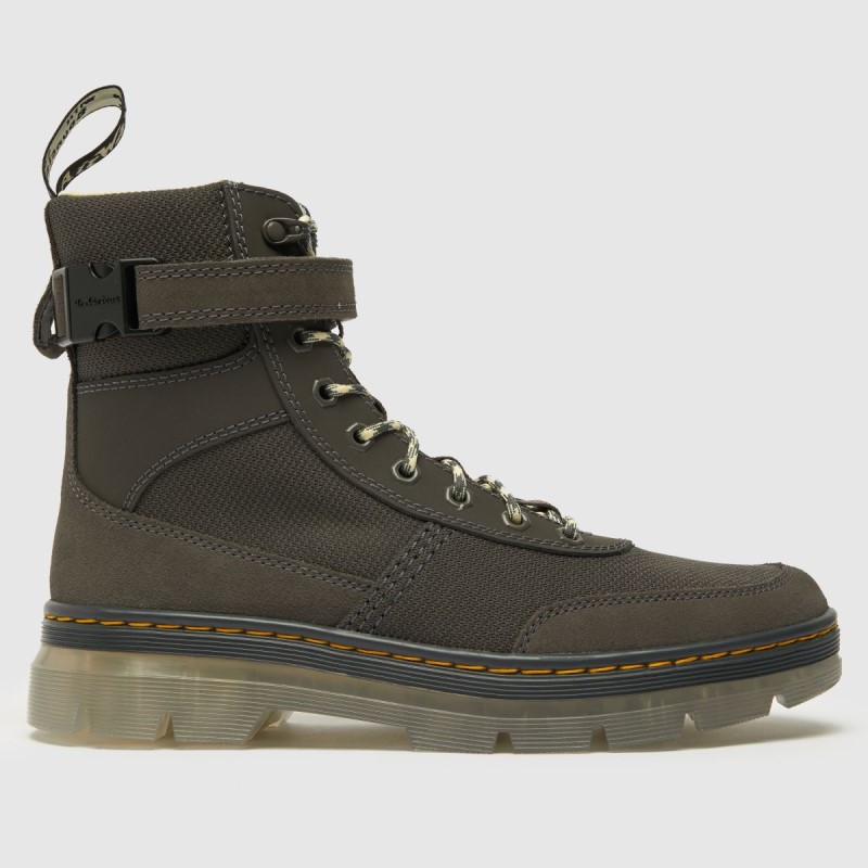 Dr.Martens NZ Grey Dr Martens Combs Tech Iced Boots