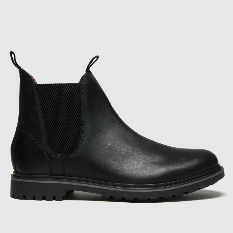 Black Schuh Dylan Leather Chelsea Boots Dr.Martens NZ