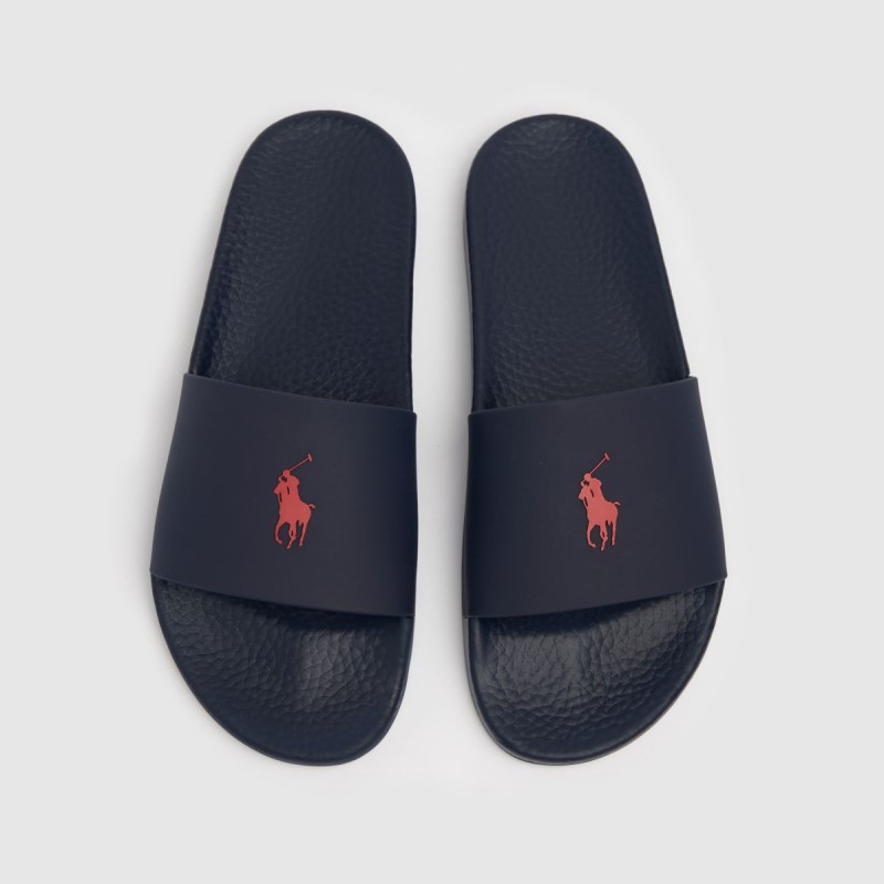 Dr.Martens NZ Navy-Red Polo Ralph Lauren Polo Slide Sandals