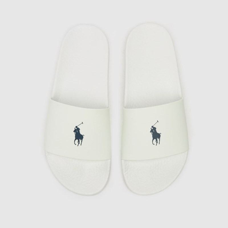 Dr.Martens NZ Polo Ralph Lauren Polo Slide Sandals White