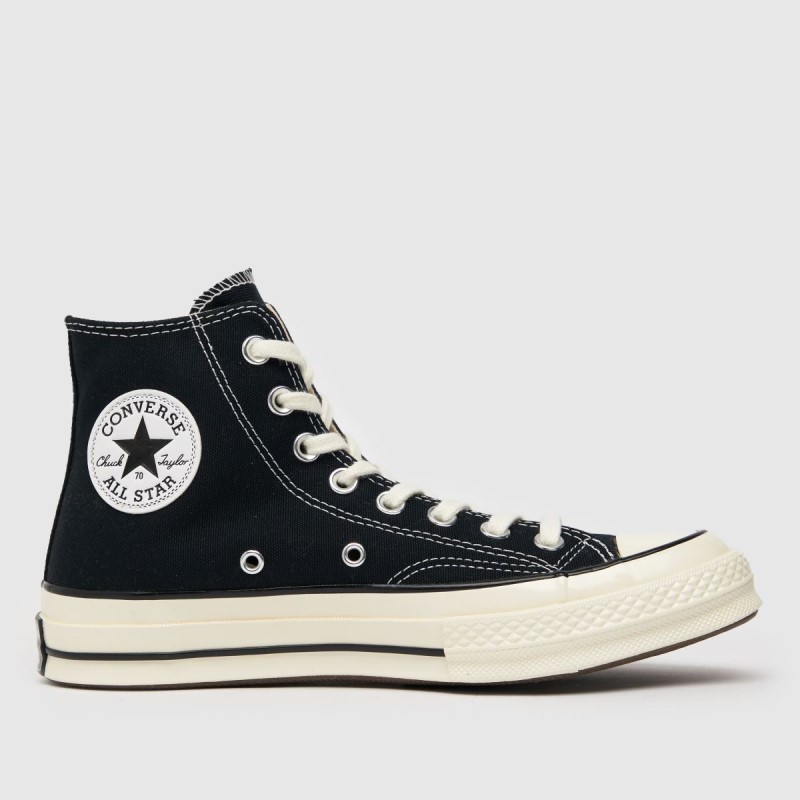 Dr.Martens NZ Black-White Converse Chuck 70 Hi Trainers