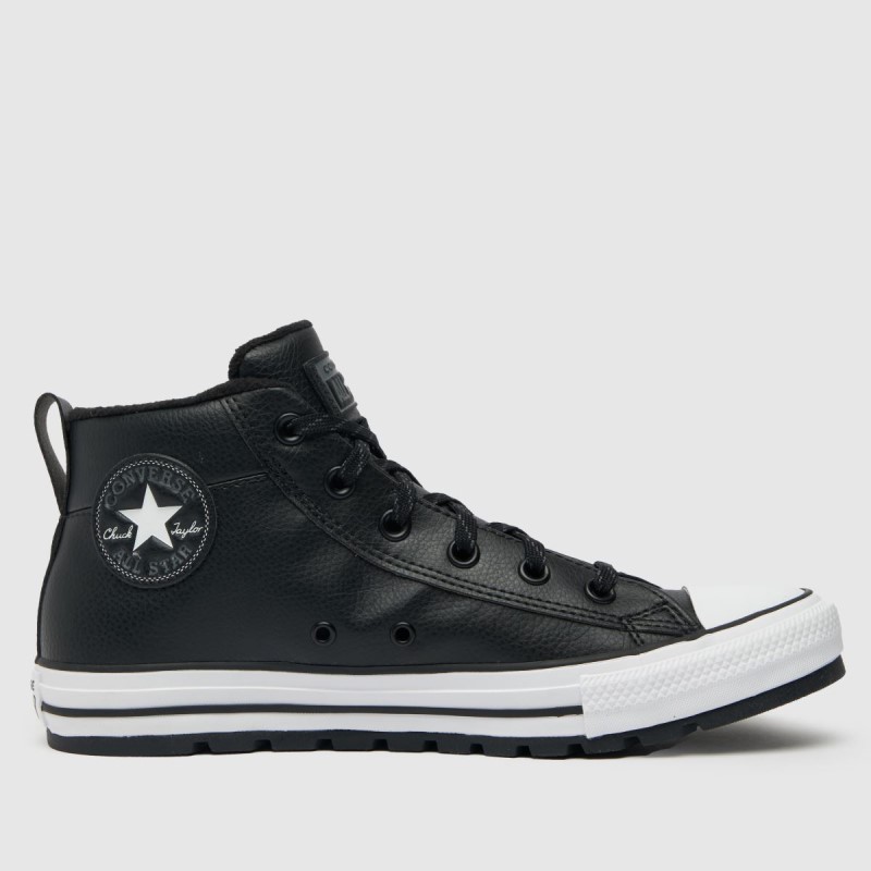 Black Dr.Martens NZ Converse All Star Street Mid Trainers