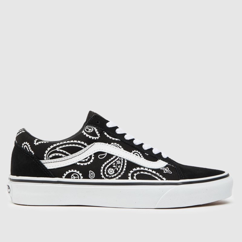 Black-White Dr.Martens NZ Vans Old Skool Trainers