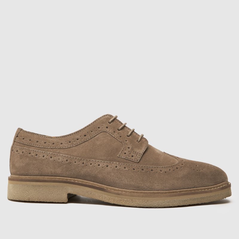 Dr.Martens NZ Schuh Orion Suede Brogue Shoes Stone