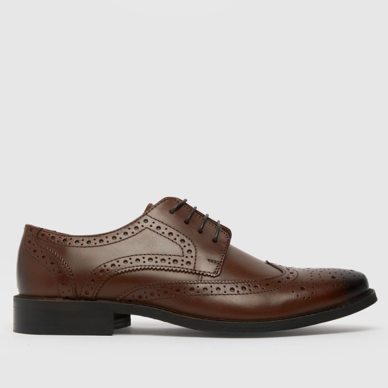 Brown Dr.Martens NZ Schuh Rowland Leather Brogue Shoes