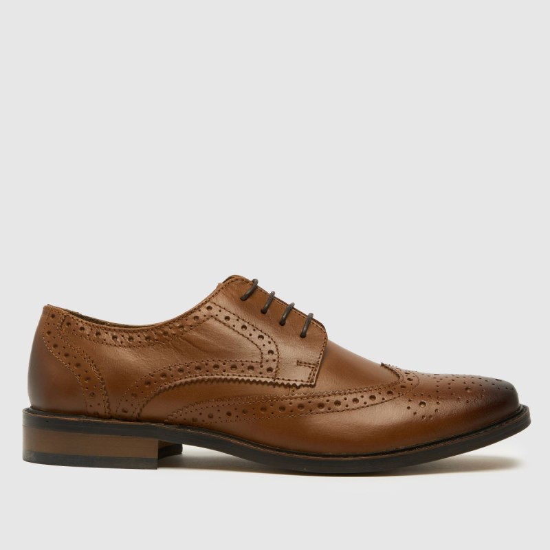 Schuh Rowland Leather Brogue Shoes Dr.Martens NZ Tan