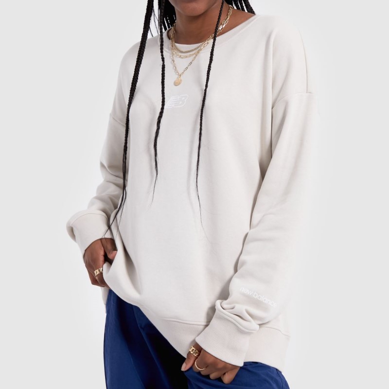 Dr.Martens NZ White New Balance Essentials Crew Sweatshirt