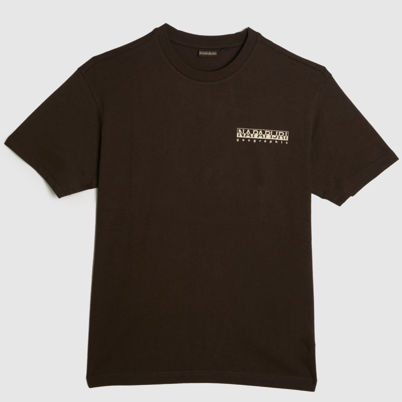 Napapijri Hill Crew Neck T-Shirt Brown Dr.Martens NZ