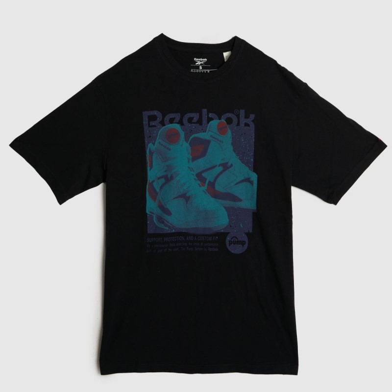 Dr.Martens NZ Reebok Retro Pump T-Shirt Black