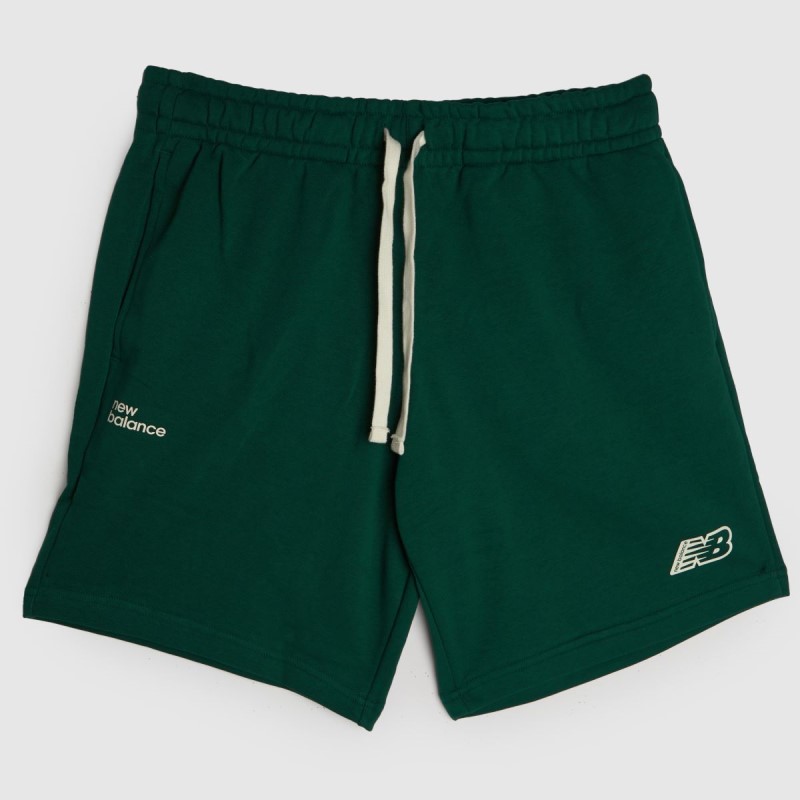 Green New Balance Essentials Fleece Shorts Dr.Martens NZ