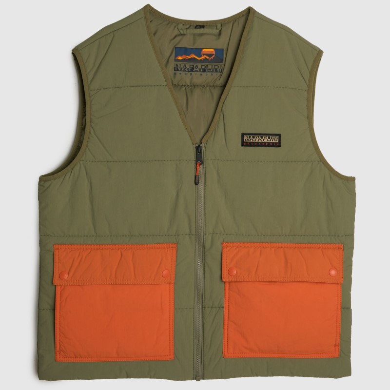 Dr.Martens NZ Green Napapijri Ski Vest Jacket