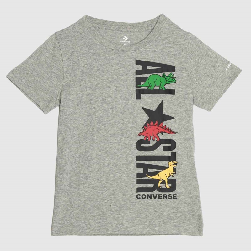 Light Grey Dr.Martens NZ Converse Boys Dinoverse All Star Tshirt
