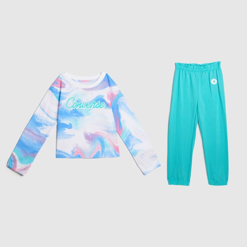 Dr.Martens NZ Converse Crew & Jogger Set Turquoise