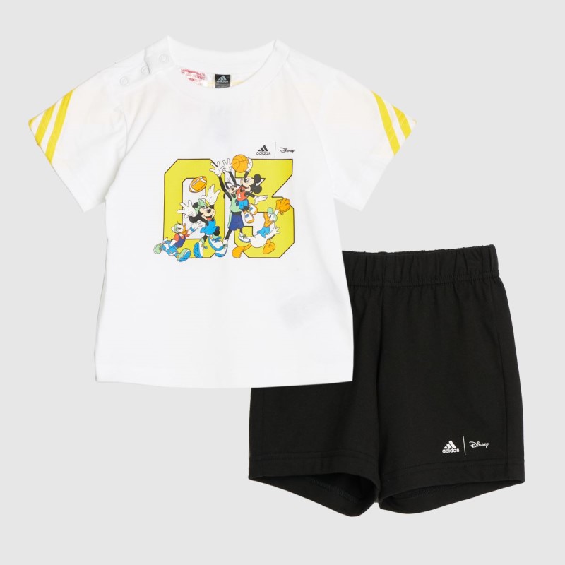 Adidas Disney T-Shirt And Short Set Black-White Dr.Martens NZ