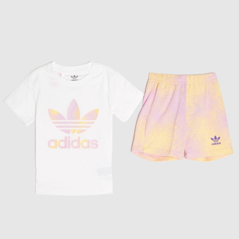 Adidas T-Shirt And Short Set Dr.Martens NZ White