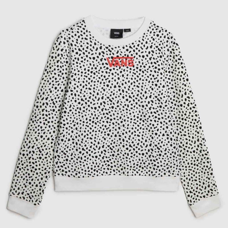 Vans Girls Dalmation Sweatshirt White-Black Dr.Martens NZ