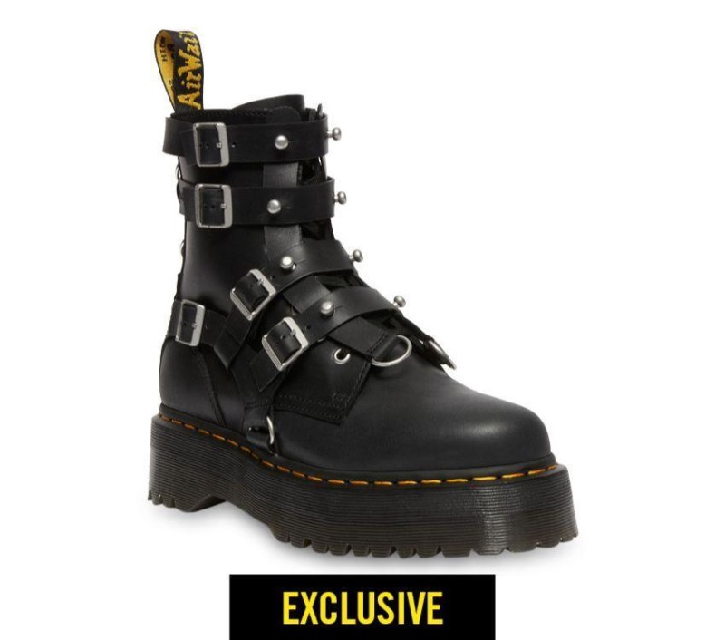Dr.Martens NZ Jadon Tgf Black Oily Illusion