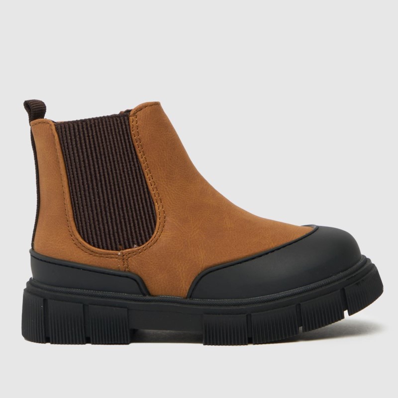 Schuh Curious Chelsea Boys Toddler Boots Tan Dr.Martens NZ