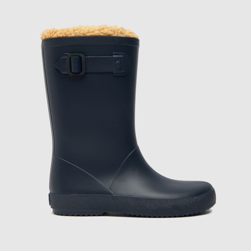Navy Dr.Martens NZ Igor Splash Euri Borreguito Boys Junior Wellies