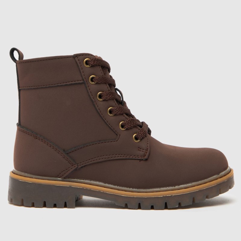 Dr.Martens NZ Schuh Change Lace Up Boys Junior Boots Brown
