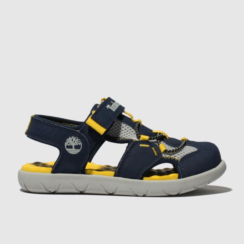 Timberland Perkins Row Fisherman Boys Toddler Sandals Navy Dr.Martens NZ
