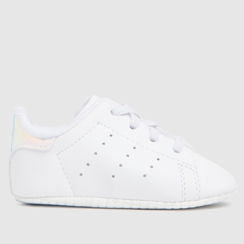 Adidas Stan Smith Crib Girls Baby Trainers White-Silver Dr.Martens NZ