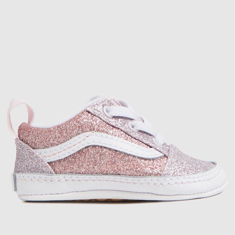 Multi Vans Old Skool Glitter Crib Girls Baby Trainers Dr.Martens NZ