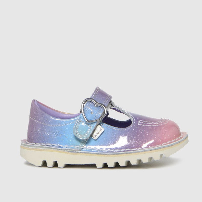 Kickers T-Bar Rainbow Girls Toddler Shoes Multi Dr.Martens NZ