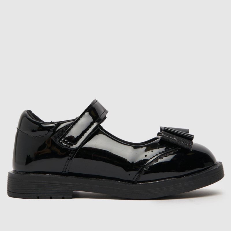 Dr.Martens NZ Schuh Laughter Patent Girls Toddler Shoes Black