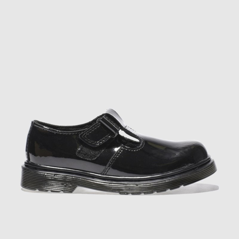 Dr.Martens NZ Black Dr Martens Ailis Girls Junior Shoes