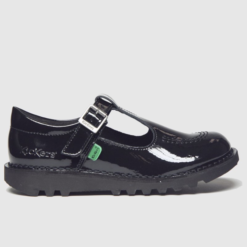 Dr.Martens NZ Black Kickers T Patl Girls Junior Shoes