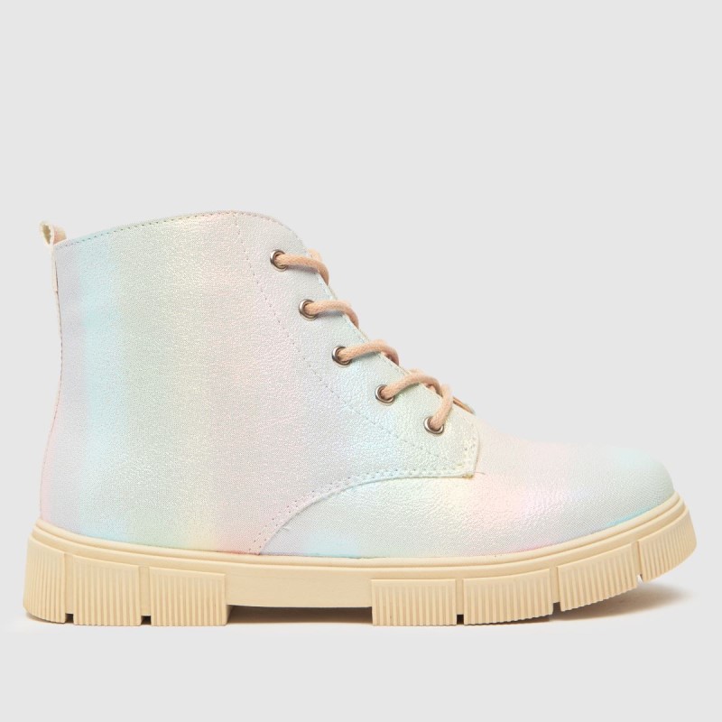 Schuh Chant Lace Up Girls Junior Boots Dr.Martens NZ Multi