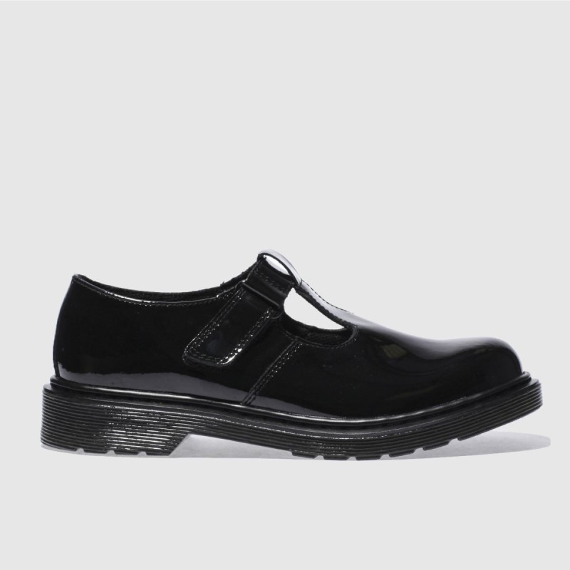 Dr.Martens NZ Dr Martens Ailis Girls Youth Shoes Black