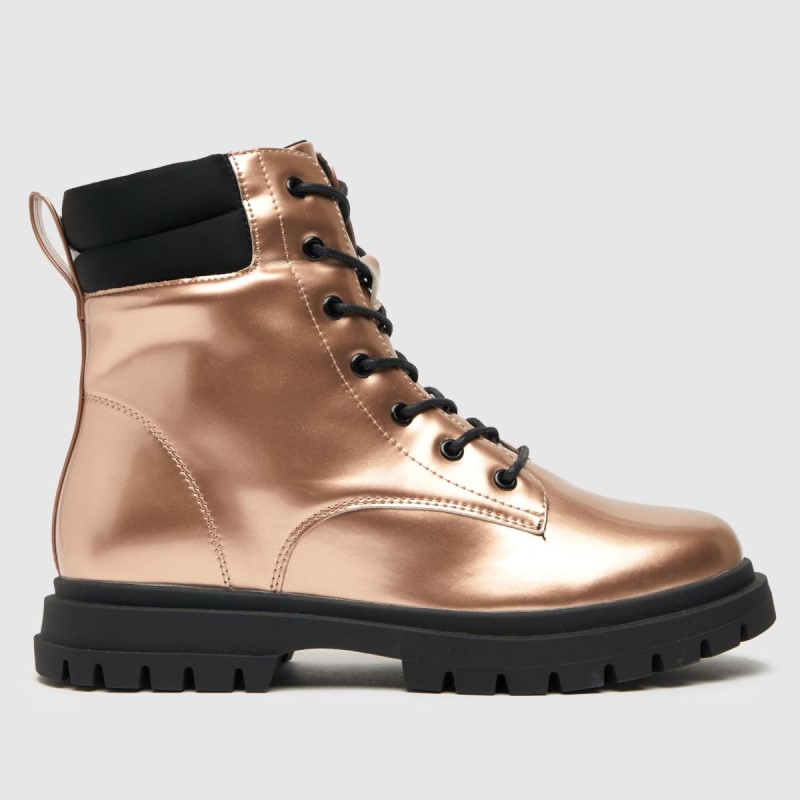 Dr.Martens NZ Bronze Schuh Chance Lace Up Girls Youth Boots