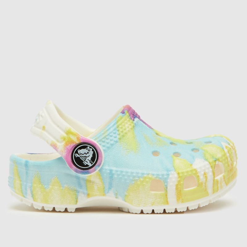 Dr.Martens NZ Crocs Classic Clog Girls Toddler Sandals White-Yellow