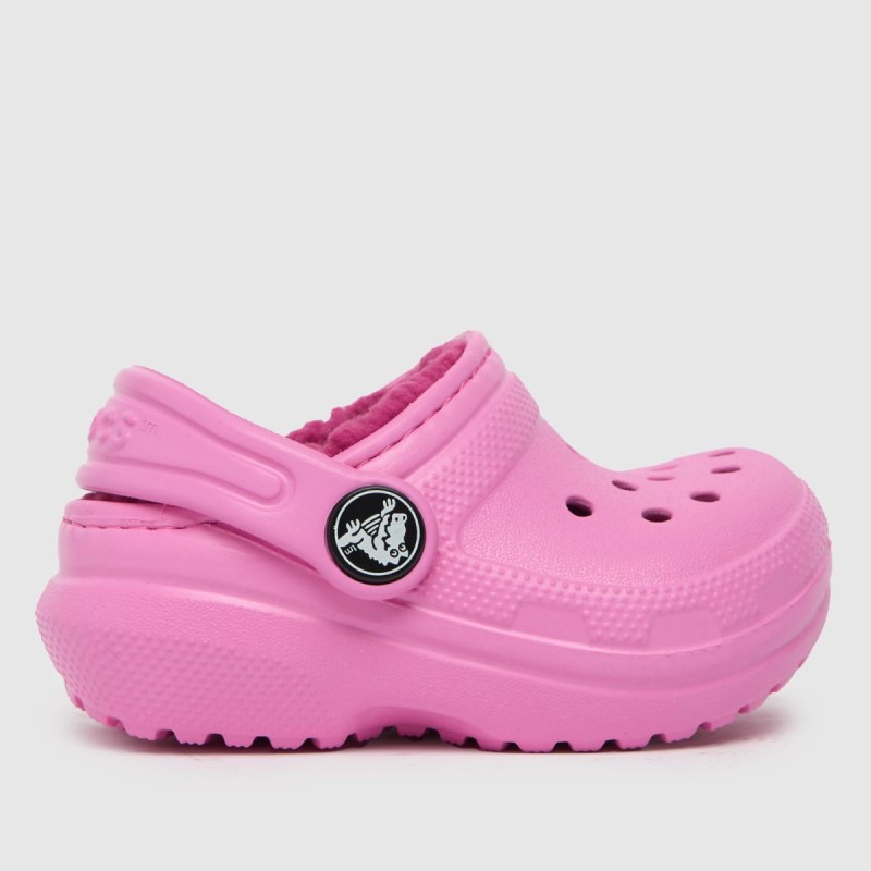 Dr.Martens NZ Pink Crocs Classic Lined Clog Girls Toddler Sandals