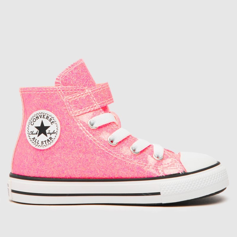 Converse All Star Hi 1V Sun-Kissed Girls Toddler Trainers Dr.Martens NZ Pink