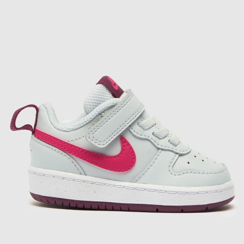 Light Grey Nike Court Borough Low 2 Girls Toddler Trainers Dr.Martens NZ