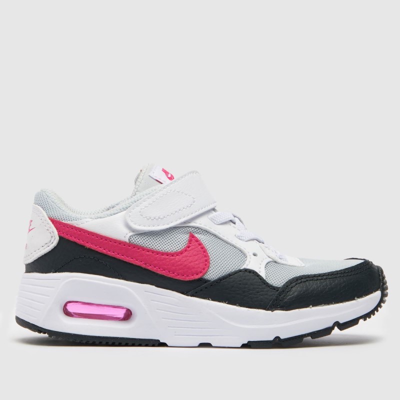 Nike Air Max Sc Girls Toddler Trainers Dr.Martens NZ White-Black