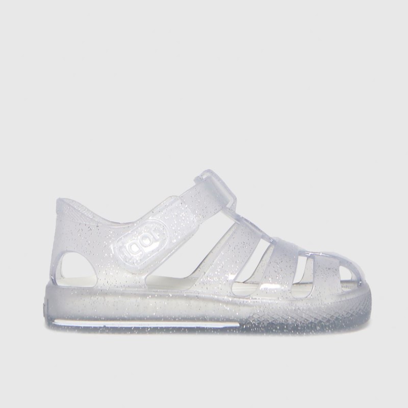 Igor Star Glitter Girls Toddler Sandals Silver Dr.Martens NZ