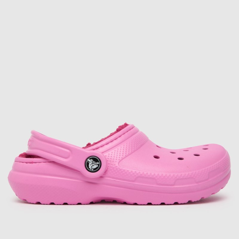 Dr.Martens NZ Crocs Classic Lined Clog Girls Youth Sandals Pink