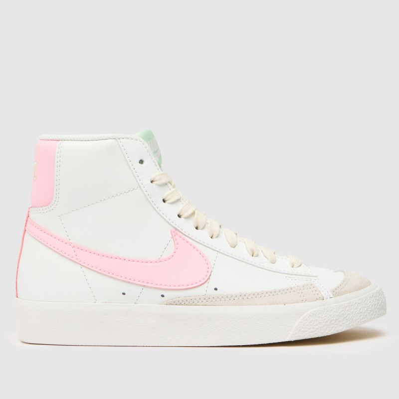 Nike Blazer Mid 77 Girls Youth Trainers Dr.Martens NZ White-Pink