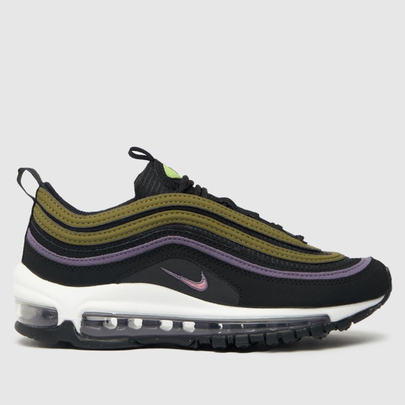 Dr.Martens NZ Nike Air Max 97 Girls Youth Trainers Black-pink