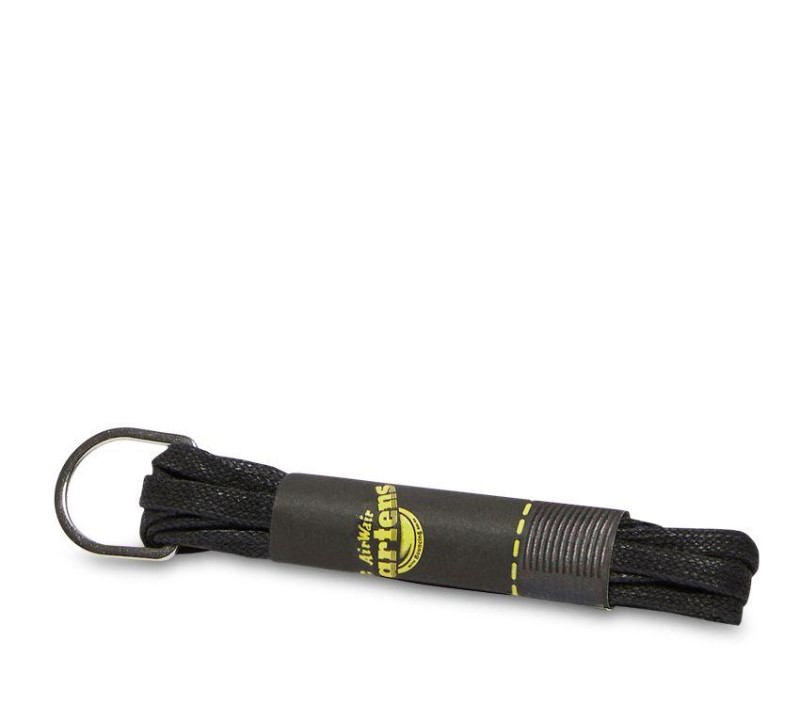 65Cm Black Waxed Laces Black Dr.Martens NZ