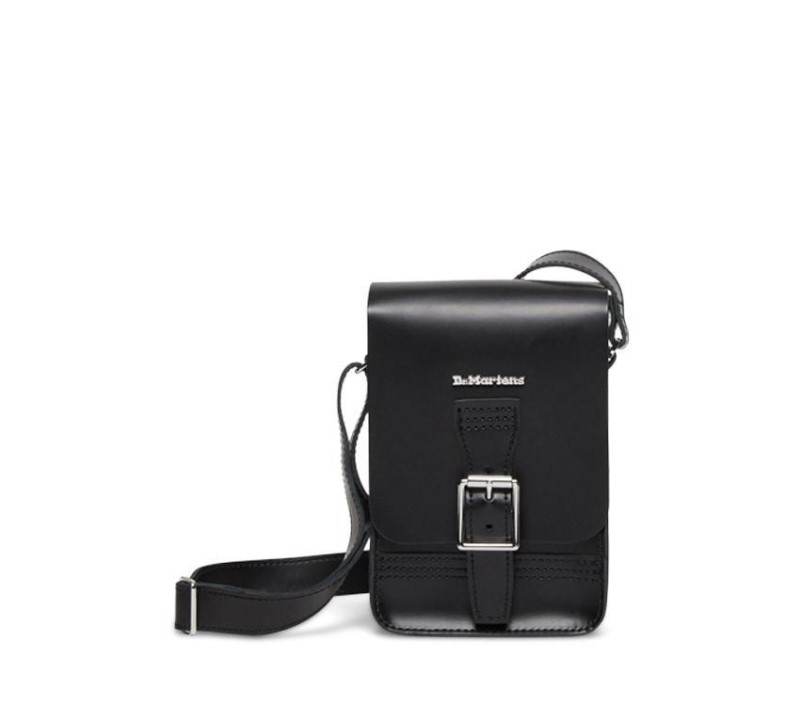 Box Crossbody Bag Dr.Martens NZ Black Kiev-Black Smooth